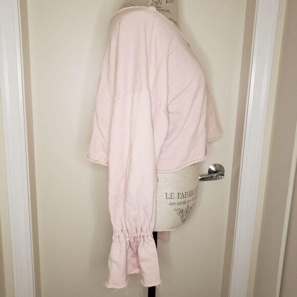 Y2K pink long sleeve crop sweater - Picture 2 of 7